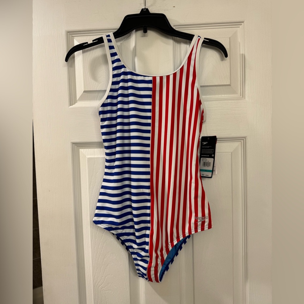 🇺🇸🆕Speedo Patriotic One Piece Swimsuit, 16🇺🇸